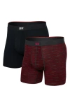 Saxx Men's Vibe Xtra 2-pk. Boxer Briefs In Spacedyestripe/black