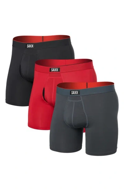 Saxx Assorted 3-pack Multi-sport Mesh Performance Boxer Briefs