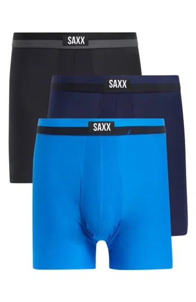 Saxx Assorted 3-pack Sport Mesh Boxer Briefs In Multi