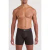 Saxx Assorted 3-pack Vibe Xtra Super Soft Boxer Briefs In Brown