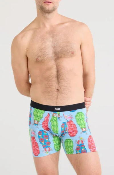 Saxx Daytripper Boxer Briefs In Rad-iculous Bags-azure