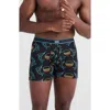 Saxx Men's Daytripper Sunset Crest Relaxed Fit Boxer Briefs In Patterned Black