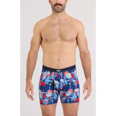 Saxx Daytripper Comfort Stretch Boxer Briefs In Blue