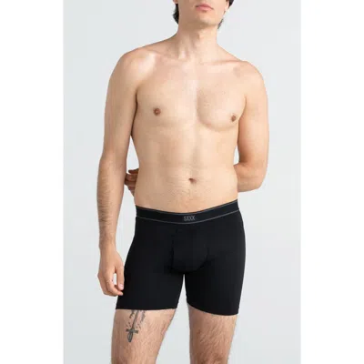 Saxx Daytripper Comfort Stretch Boxer Briefs In Black