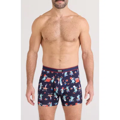 Saxx Daytripper Comfort Stretch Boxer Briefs In Tailgator Bbq-mar