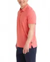 Saxx Droptemp All Day Cooling Polo In Coral Red Heather In Pink