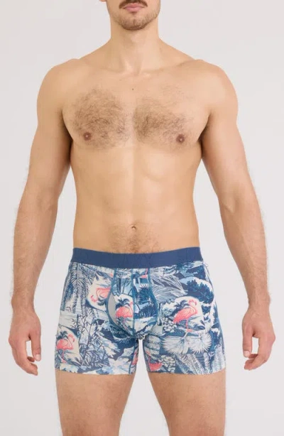 Saxx Droptemp™ Cooling Cotton Boxer Briefs In Blue