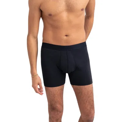 Saxx Droptemp® Cooling Cotton Boxer Briefs In Black