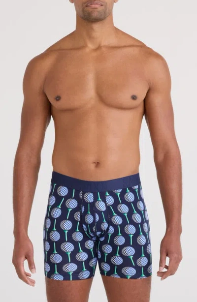 Saxx Droptemp™ Cooling Cotton Boxer Briefs In Blue