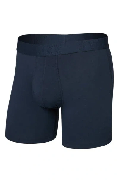 Saxx Droptemp™ Cooling Cotton Boxer Briefs In Dark Ink