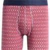 Saxx Men's Droptemp Printed Cooling Boxer Briefs In Vintage Geo-red