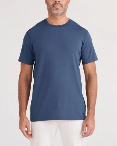 Saxx Droptemp Cooling Cotton Tee In Washed Indigo In Blue