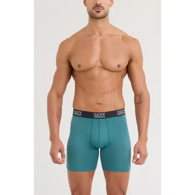 Saxx Droptemp™ Cooling Mesh Relaxed Fit Boxer Briefs In Green