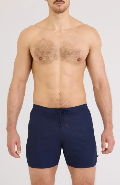 Saxx Harbormaster 2n1 5-inch Swim Trunks In Blue