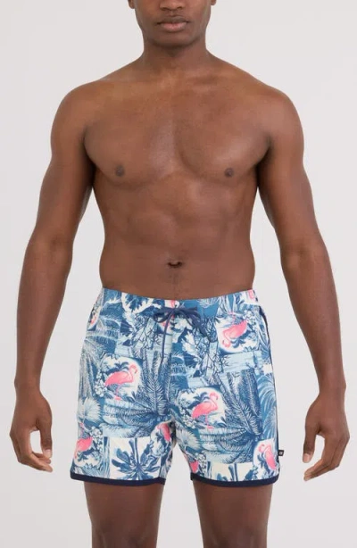 Saxx Harbormaster 2n1 5-inch Swim Trunks In Multi
