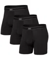 Saxx Men's 3-pack Daytripper Relaxed Fit Boxer Briefs In Black