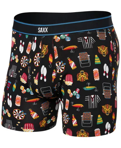 SAXX MEN'S DAYTRIPPER MOISTURE-WICKING PRINTED BOXER BRIEFS
