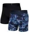 Saxx Men's Droptemp Cooling Cotton Slim Fit Boxer Briefs – 2pk In Daybreak C