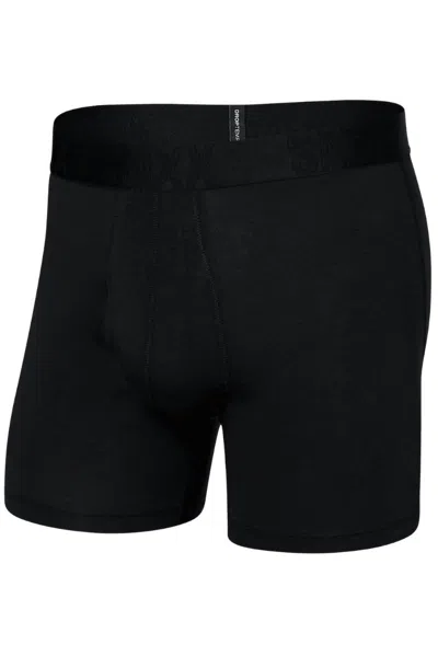 Saxx Men's Droptemp Cooling Cotton Boxer Brief In Black