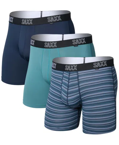 Saxx 3-pack Boxer Briefs In Multi