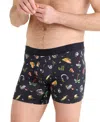 Saxx Men's Droptemp Slim-fit Cooling Printed Boxer Briefs In Gamers Paradise-black