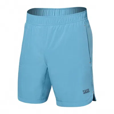Saxx Go Coastal 2n1 7-inch Swim Shorts In Lake Blue