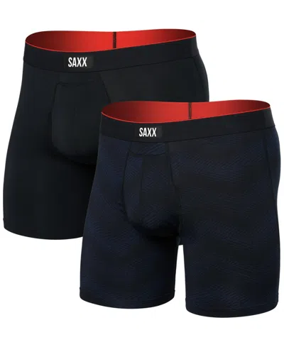 Saxx Men's Multi-sport 2-pk. Solid Mesh Boxer Briefs In Full Tilt