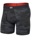 Saxx Men's Multi-sport Printed Mesh Boxer Briefs In Black
