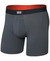 Saxx Men's Multi-sport Printed Mesh Boxer Briefs In Gray