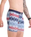 Saxx Men's Multi-sport Printed Mesh Boxer Briefs In Ikatastic-multi