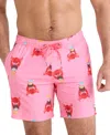Saxx Men's Oh Buoy 2 In 1 7" Stretch Swim Short In Crab Cocktail