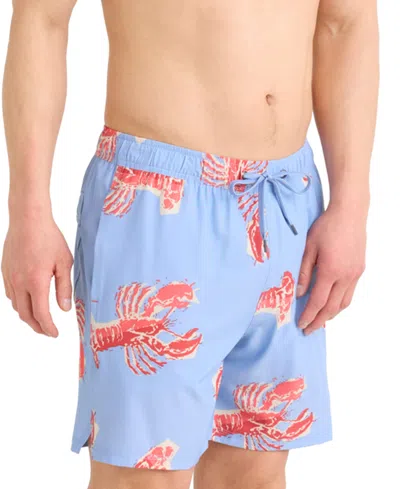 Saxx Men's Oh Buoy 2 In 1 7" Stretch Swim Short In Lobster Boil