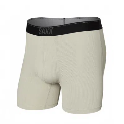 Saxx Men's Quest Boxer Brief In Fossil In White