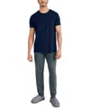 Saxx Men's Snooze Relaxed-fit Heathered Sleep T-shirt In Black