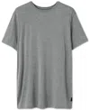 Saxx Men's Snooze Relaxed-fit Heathered Sleep T-shirt In Dark Grey