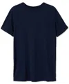 Saxx Men's Snooze Relaxed-fit Heathered Sleep T-shirt In Maritime