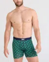 Saxx Men's Ultra Super Soft Relaxed-fit Moisture-wicking Printed Boxer Briefs In Green