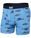 Saxx Ultra Super Soft Relaxed Fit Boxer Briefs In Fish On-sa