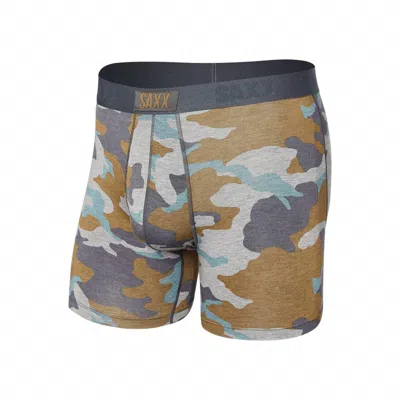 Saxx Men's Vibe Super Soft Boxer Brief In Gray Supersize Camo In Multi