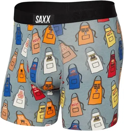 Saxx Men's Vibe Super Soft Boxer Brief In Grilling Aprons In Multi