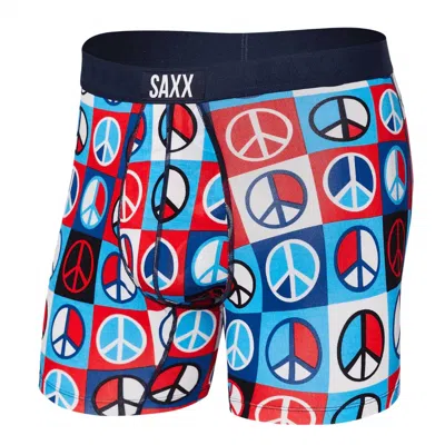 Saxx Men's Vibe Super Soft Boxer Brief In Peace In Multi