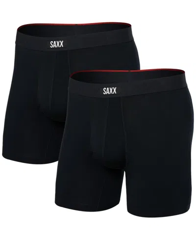 Saxx Men's Vibe Xtra 2-pk. Boxer Briefs In Black