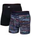 Saxx Assorted 2-pack Vibe Extra Super Soft Slim Fit Boxer Briefs In Rough Terr