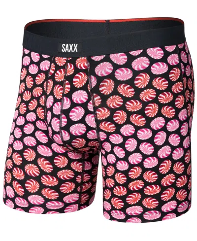 Saxx Men's Vibe Xtra Fly No-rideup Leg Boxer Briefs In Multi