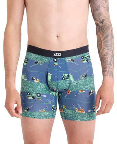 Saxx Men's Vibe Xtra Slim-fit Printed Boxer Briefs