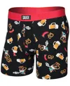 Saxx Vibe Xtra Soft Comfort Boxer Briefs In Black