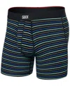 Saxx Vibe Extra Super Soft Boxer Briefs In Gents Stripe-sport Blue