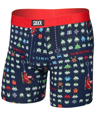 Saxx Men's Vibe Xtra Slim-fit Printed Boxer Briefs In Multi