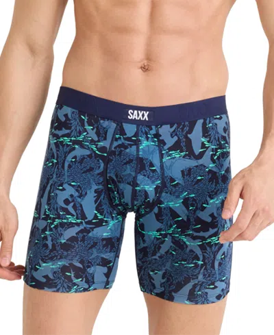 SAXX MEN'S VIBE XTRA SLIM-FIT PRINTED BOXER BRIEFS