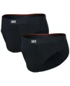 Saxx Men's Vibe Xtra Soft Comfort 2-pk Boxer Briefs In Black